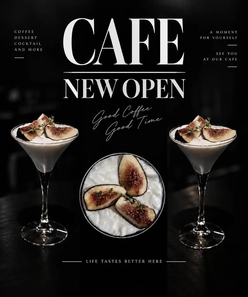 CAFE NEW OPEN いちじくのドリンク